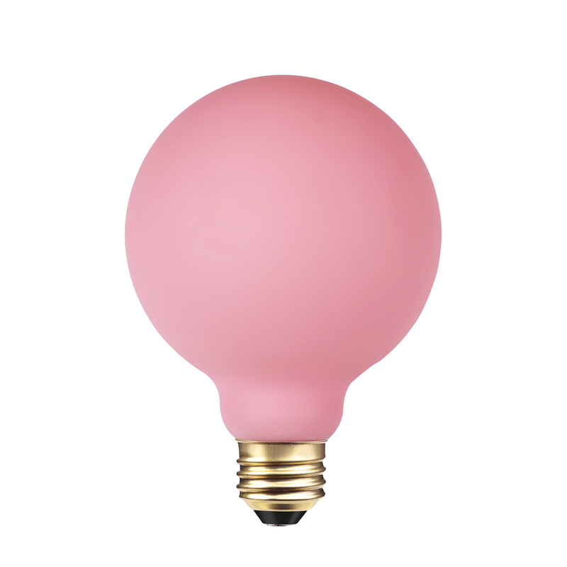 G150 Ballet dark pink Deco led spiral Filament lamp