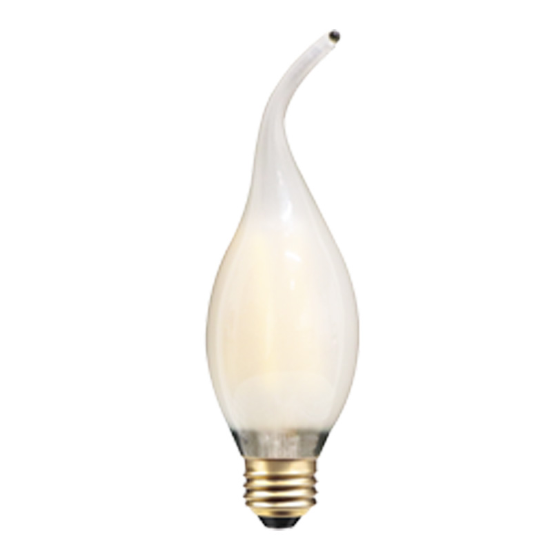 C35 Clear led soft filament candle pandant small size warm white lamp
