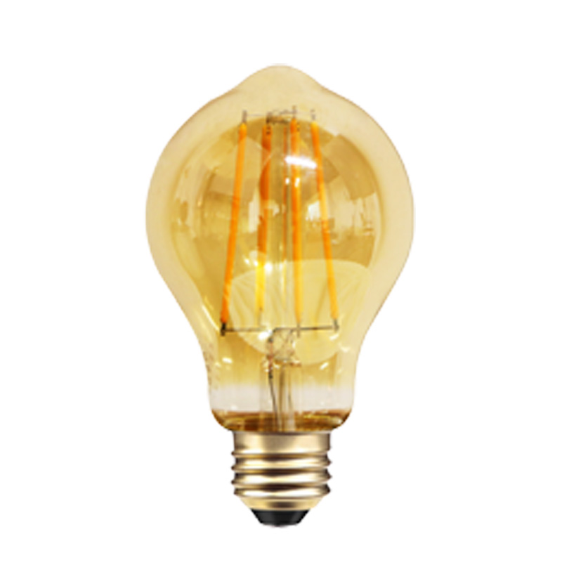 P60 2200K 2W 4W Dim non-dim amber glass led soft filament pandant lamp