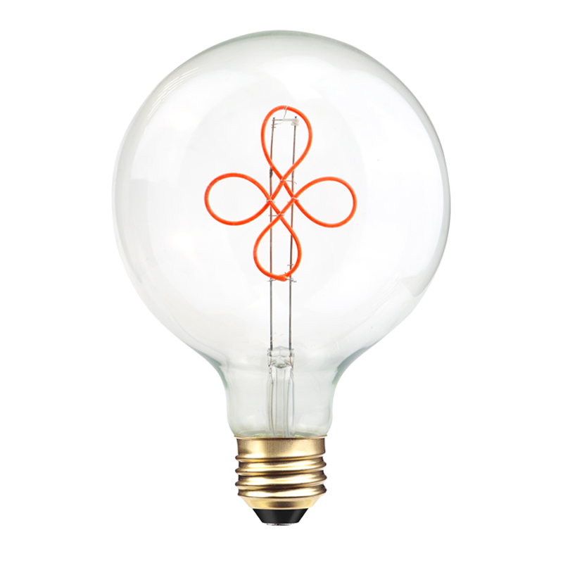 G125 Clover 4w factory wholesale OEM DIY filament warm white bulb light